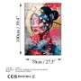 Wallity UV-726 Cuadro Decorativo de Vidrio Templado Multicolor 70 x 100 cm